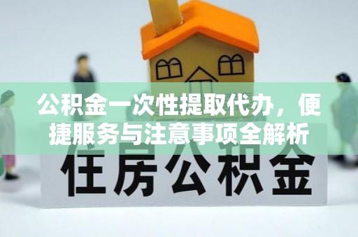 西夏公积金一次性提取代办，便捷服务与注意事项全解析