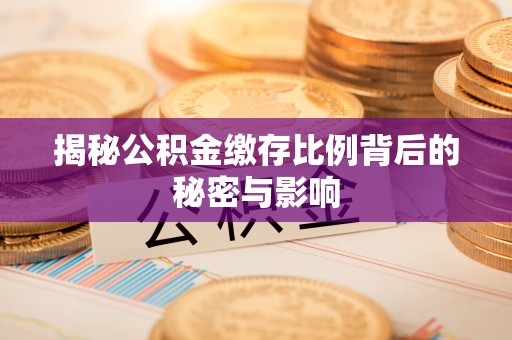 西夏揭秘公积金缴存比例背后的秘密与影响
