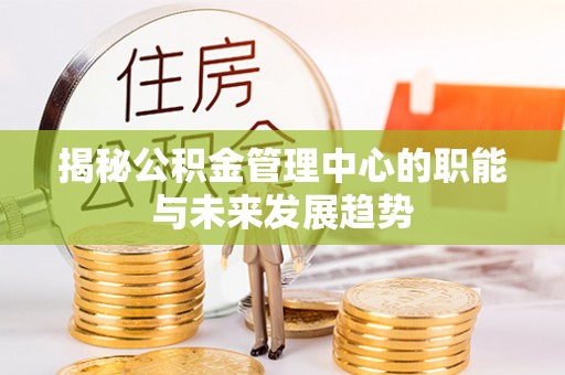 西夏揭秘公积金管理中心的职能与未来发展趋势