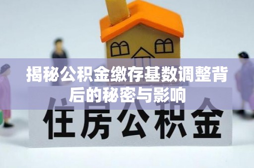 西夏揭秘公积金缴存基数调整背后的秘密与影响