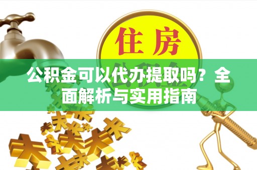 西夏公积金可以代办提取吗？全面解析与实用指南