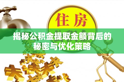 西夏揭秘公积金提取金额背后的秘密与优化策略