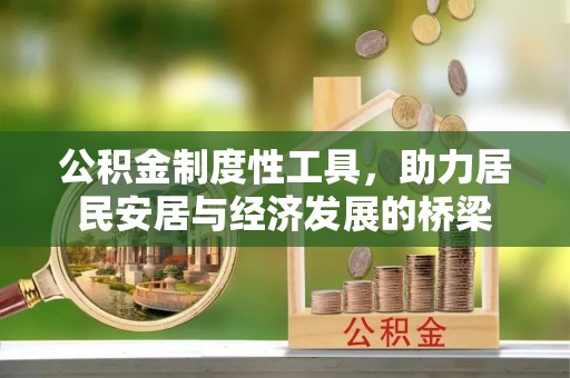 西夏公积金制度性工具，助力居民安居与经济发展的桥梁