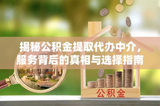 西夏揭秘公积金提取代办中介，服务背后的真相与选择指南