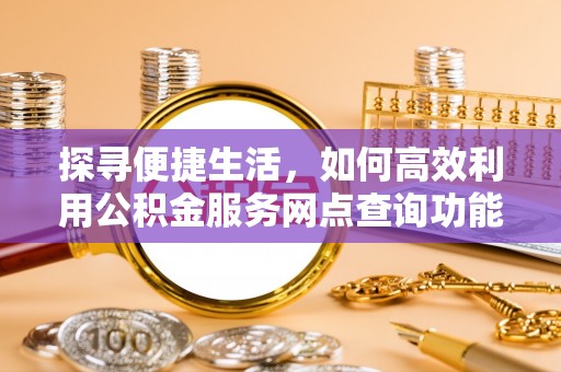 西夏探寻便捷生活，如何高效利用公积金服务网点查询功能