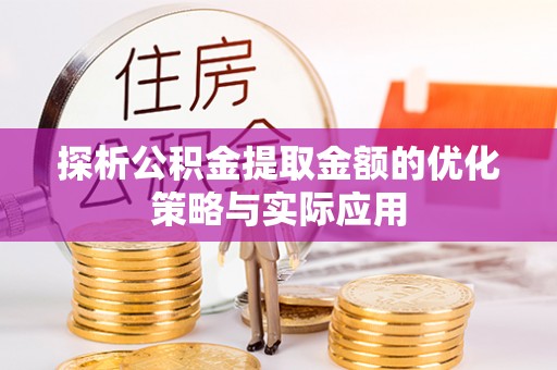 西夏探析公积金提取金额的优化策略与实际应用