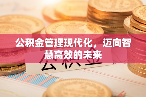 西夏公积金管理现代化，迈向智慧高效的未来