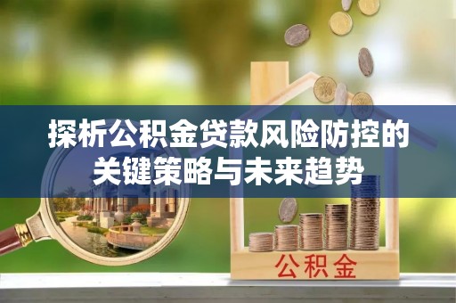 西夏探析公积金贷款风险防控的关键策略与未来趋势