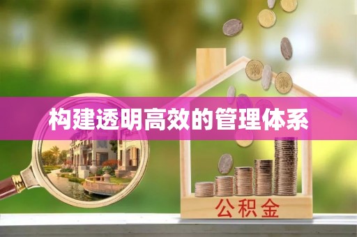 西夏构建透明高效的管理体系