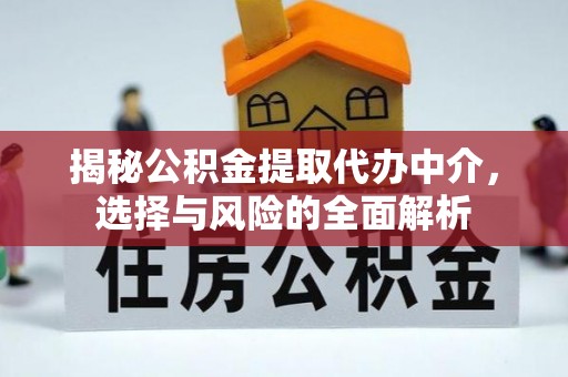 西夏揭秘公积金提取代办中介，选择与风险的全面解析
