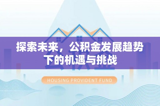 西夏探索未来，公积金发展趋势下的机遇与挑战