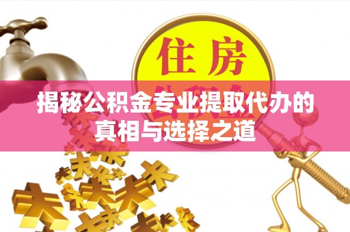 西夏揭秘公积金专业提取代办的真相与选择之道