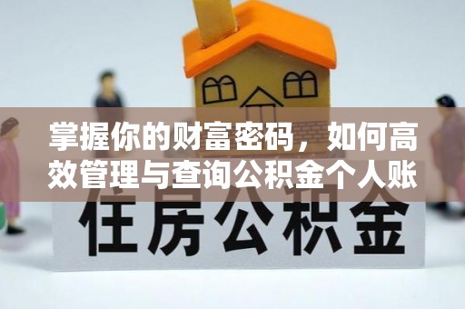 西夏掌握你的财富密码，如何高效管理与查询公积金个人账户信息