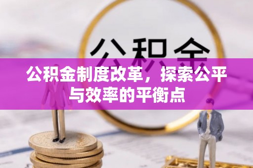 西夏公积金制度改革，探索公平与效率的平衡点
