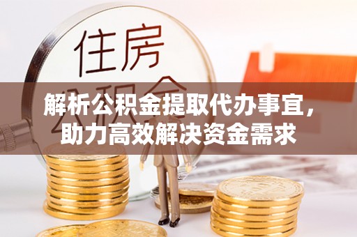 西夏解析公积金提取代办事宜，助力高效解决资金需求