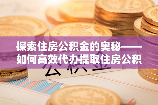 西夏探索住房公积金的奥秘——如何高效代办提取住房公积金
