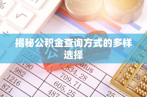 西夏揭秘公积金查询方式的多样选择