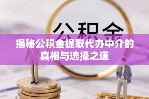 西夏揭秘公积金提取代办中介的真相与选择之道