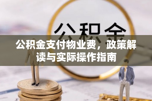 西夏公积金支付物业费，政策解读与实际操作指南