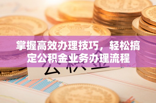 西夏掌握高效办理技巧，轻松搞定公积金业务办理流程