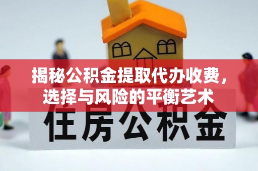 西夏揭秘公积金提取代办收费，选择与风险的平衡艺术