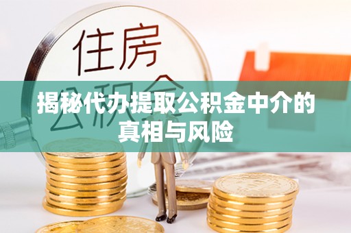 西夏揭秘代办提取公积金中介的真相与风险