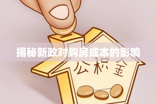 西夏揭秘新政对购房成本的影响