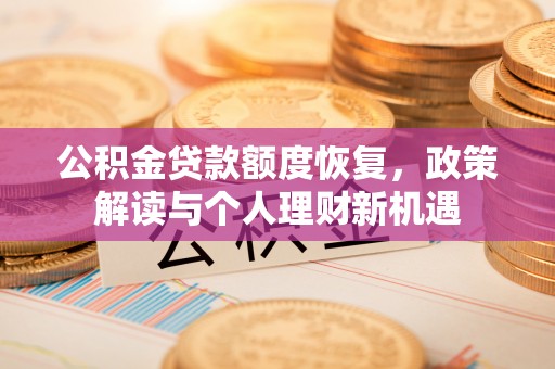 西夏公积金贷款额度恢复，政策解读与个人理财新机遇