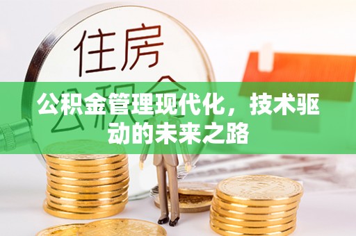西夏公积金管理现代化，技术驱动的未来之路